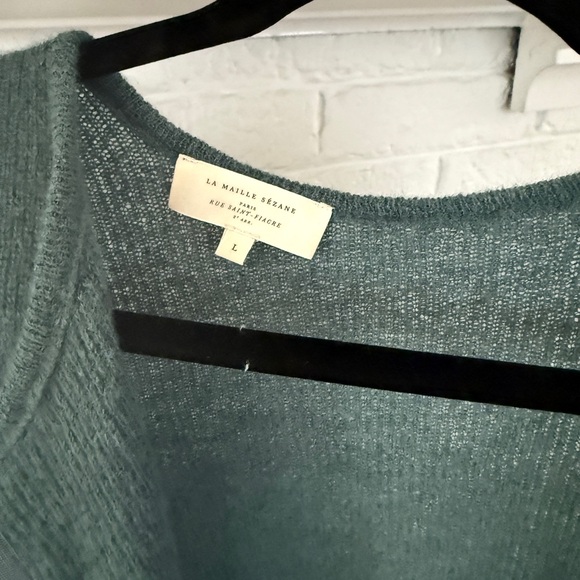 Sezane Teal Gaspard Cardigan - Picture 5 of 13